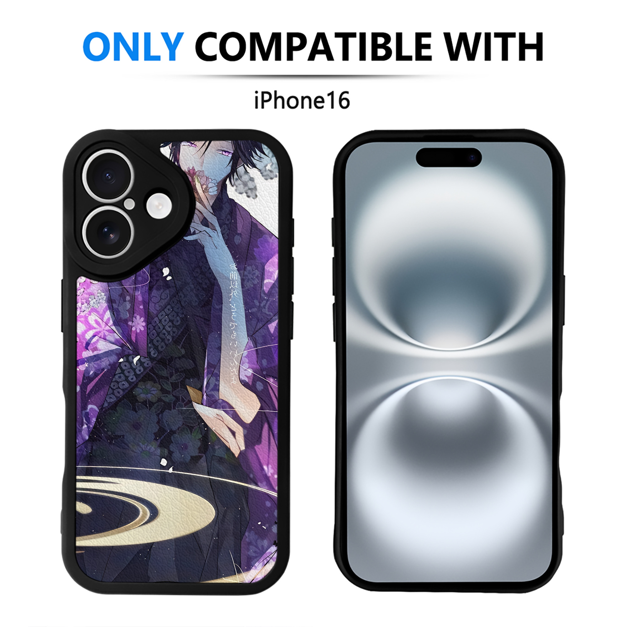 （画像用） 刀剣乱舞 Touken Ranbu 【iPhone 16シリーズ対応】シリコンスマホケース（レザー調） 材質：シリコン